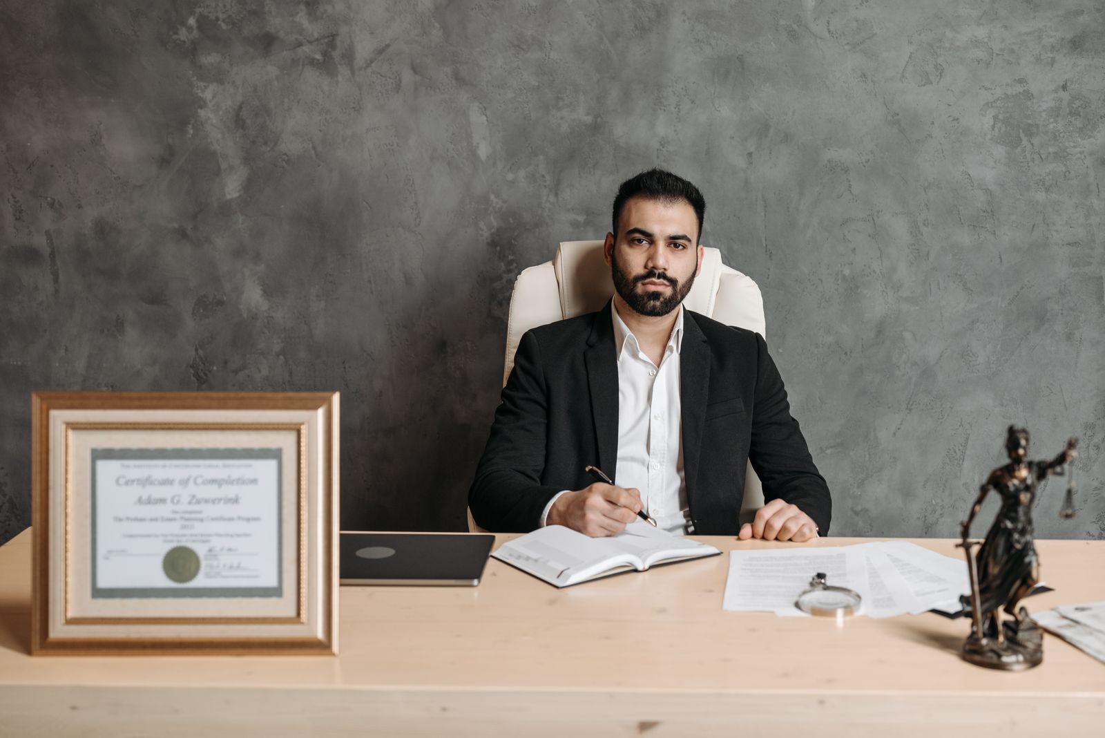 An attorney at work